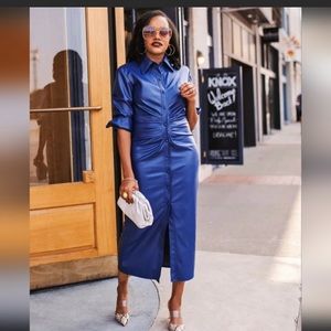 Faux leather dress. Size medium